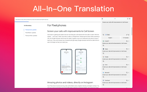 TransHono - Chrome Extension: Efficient AI Translation