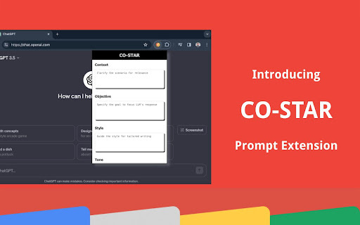 CO-STAR Prompt Generator : Easy ChatGPT Prompt Creation CO-STAR Prompt Generator : Easy ChatGPT Prompt Creation