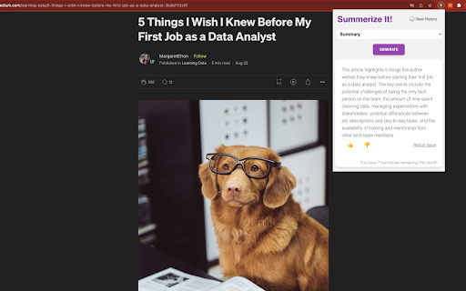 Summerize.ai - Chrome Extension: Efficient Reading Assistant : Key Features