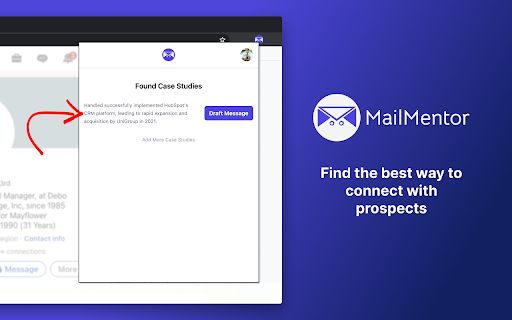 MailMentor - Chrome Extension: Personalized Outreach for Increased Engagement: Personalized Messages