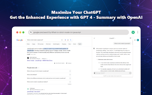 GPT-4 Browser Extension : Enhances Chrome Browsing with GPT-4 Integration