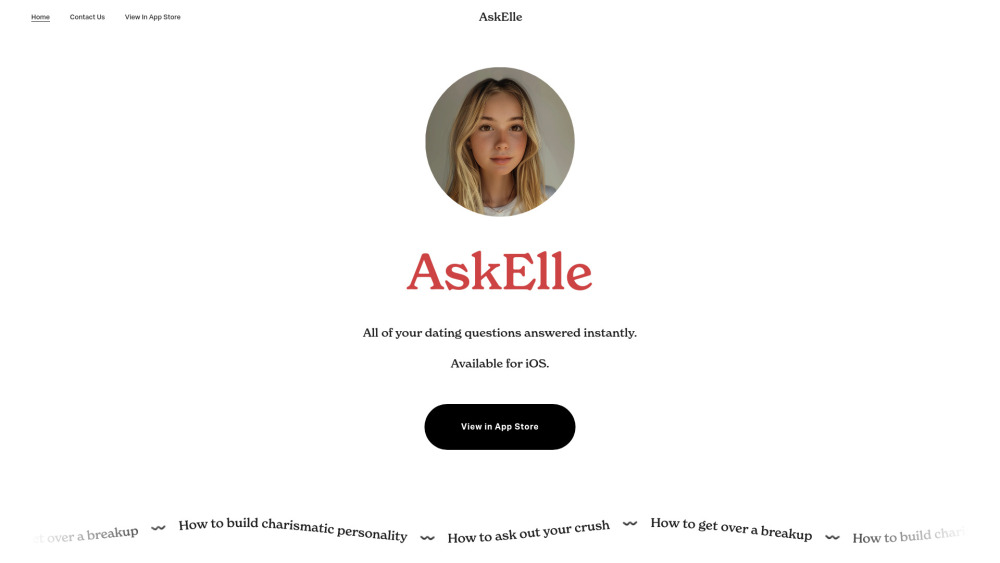 AskElle: iOS Dating Advice App with Voice & Chat Interaction Features