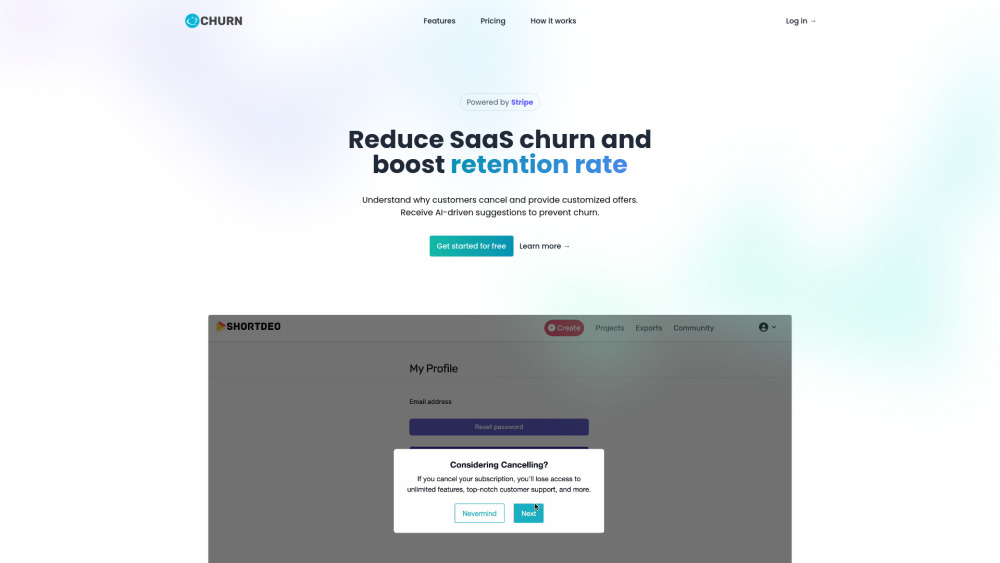 Echurn: SAAS Churn Reduction & Customer Retention Tool for Businesses