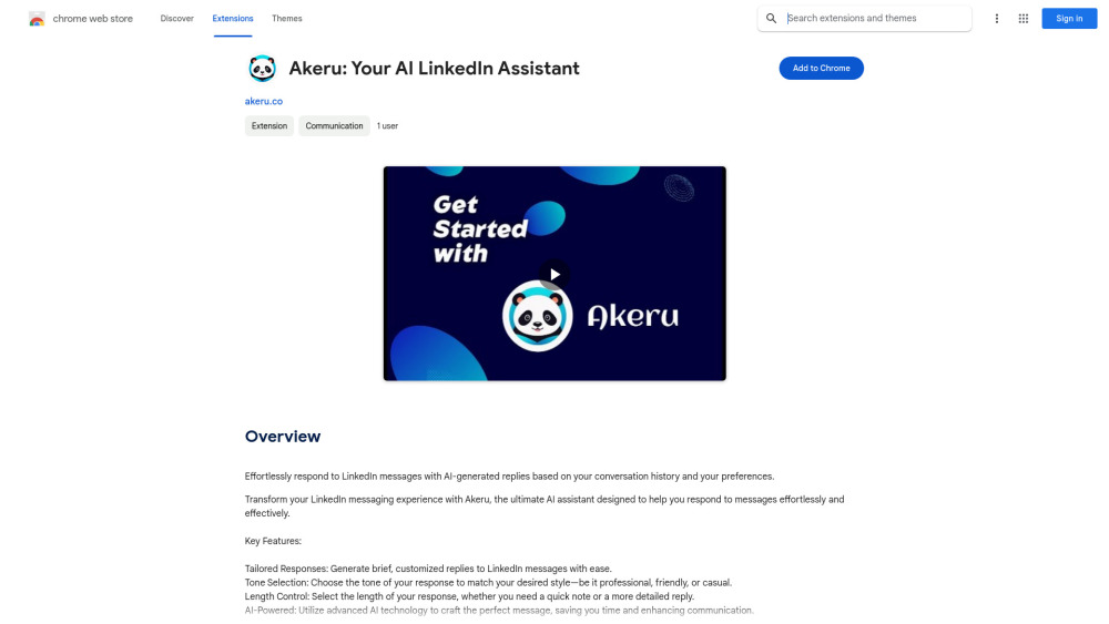 Akeru AI Assistant: LinkedIn Messaging Chrome Extension for Smart Automation