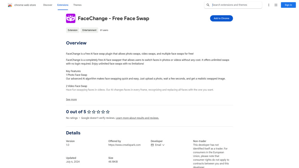 FaceChange: Free AI Face Swaps for Unlimited Photos & Videos