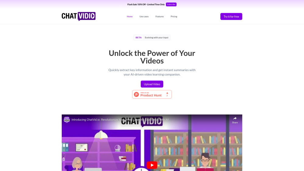 ChatVid.io: AI-Powered Video Insights for Smarter Content Analysis