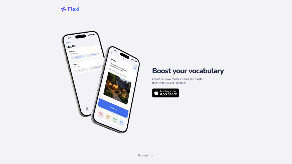 Flexi: AI Language Flashcards : Smart AI Flashcards for Language Learning