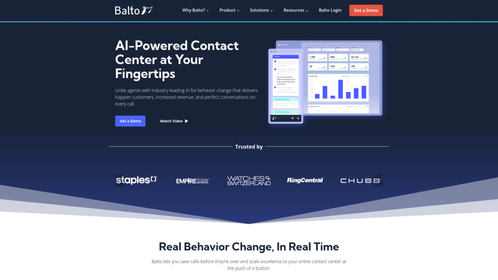 Balto: Real-Time Guidance Platform for Contact Center Efficiency