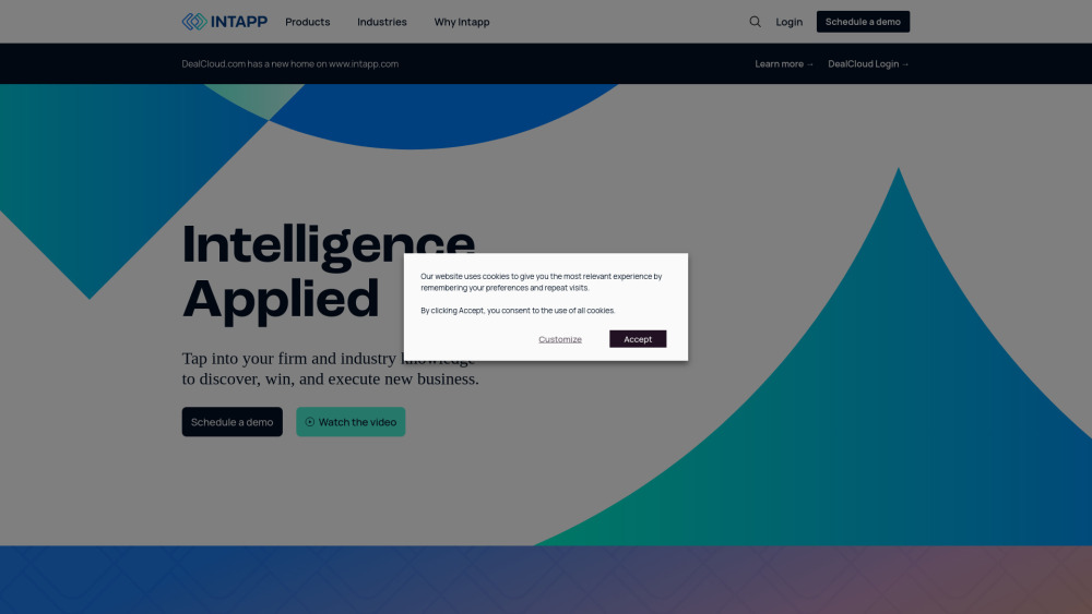 Intapp | Intelligence Applied: AI Software for Professionals