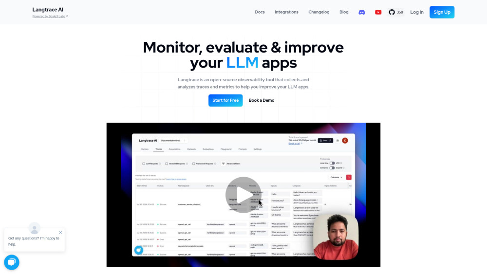 Langtrace.ai: OpenSource LLM App Observability & Evaluation Platform