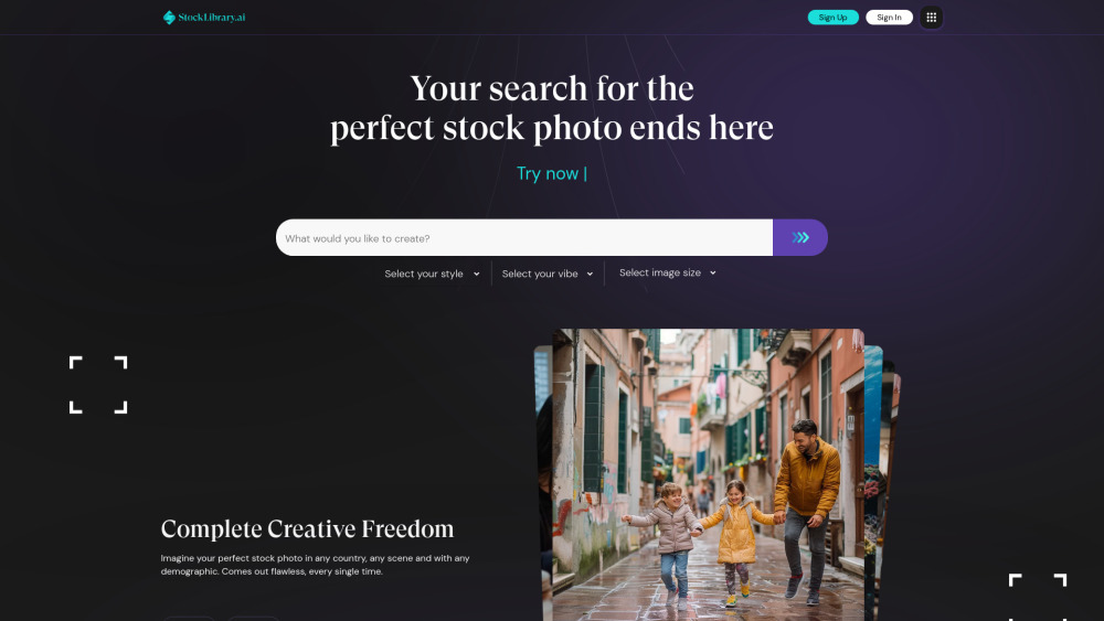 StockLibrary.ai: AI-Powered Realistic Stock Photo Generation Platform