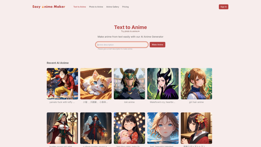 AI Anime Generator: Easy Photo & Text-Based Anime Art Creation