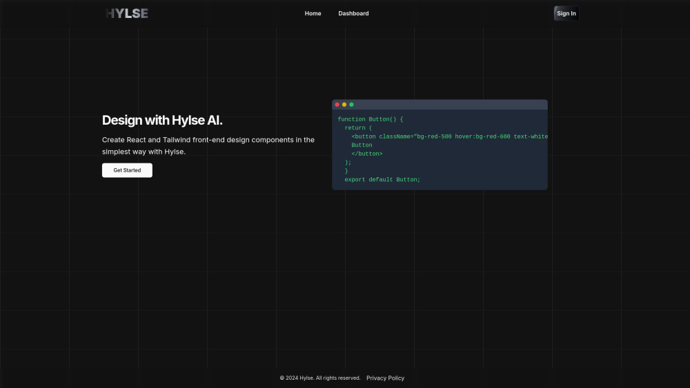 Hylse: AI for Effortless React & TailwindCSS Component Creation