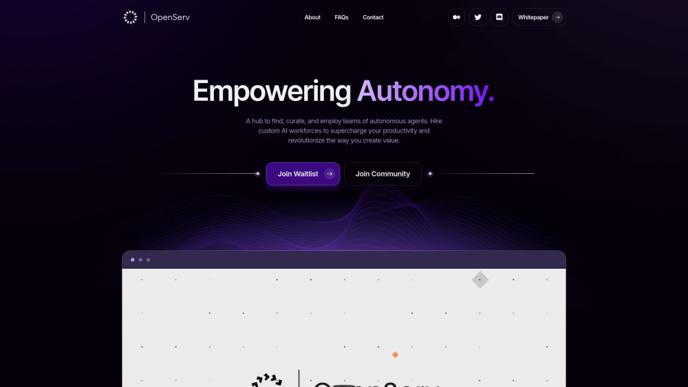 OpenServ: AI Agents for Enhanced Productivity & Efficiency Platform