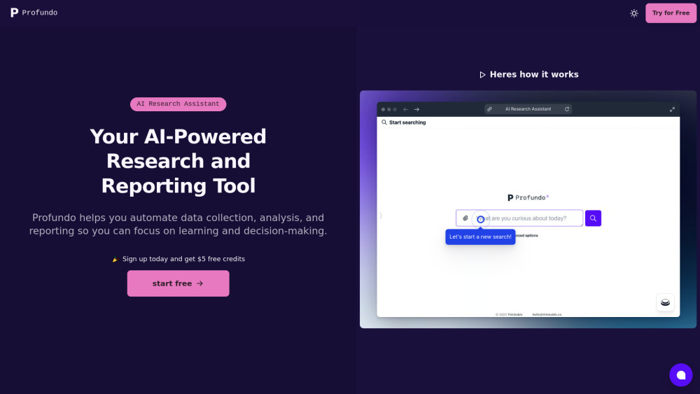 Profundo: AI Research Assistant for Efficient Data Analysis Tools