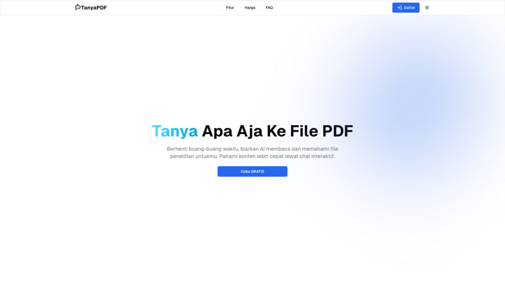 TanyaPDF: AI PDF Reading & Summarization Tool - Efficient & Smart