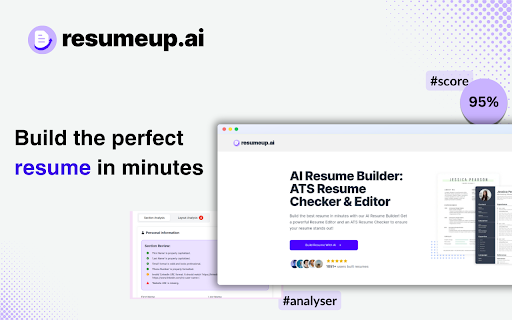 ResumeUp.ai: AI-Powered Resume Building & Analysis Chrome Extension