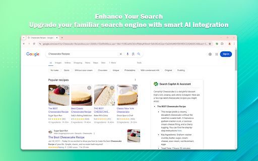 Search Copilot AI Assistant: Chrome Extension - Enhanced AI Search Results