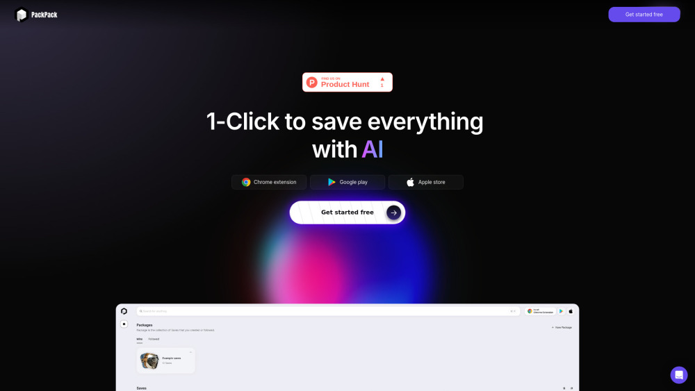 PackPack: AI Bookmark Manager for Saving & Organizing Content