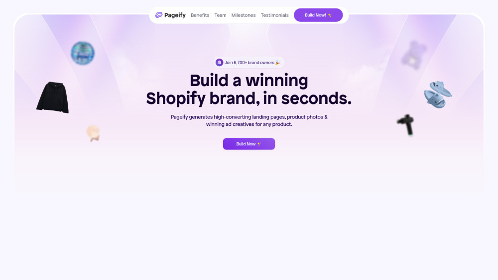 Pageify.ai: AI-Driven Shopify Builder for High-Converting Pages