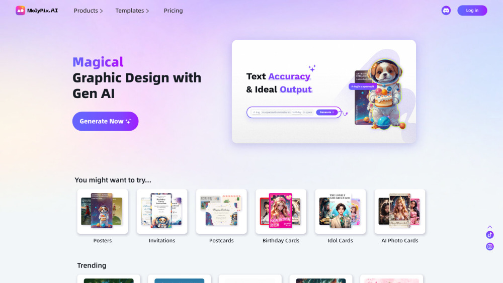 Molypix: Custom AI Designs & Online Birthday Cards Creation Tools