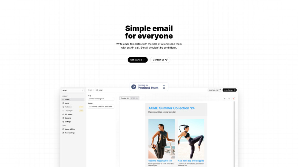 Volamail: AI-Assisted Email Editor & Provider for Easy Communication