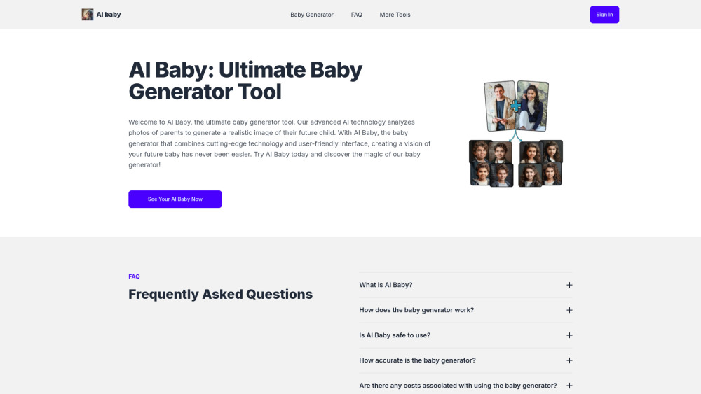 AI Baby: Generate Realistic Future Baby Images Effortlessly with AI Tool