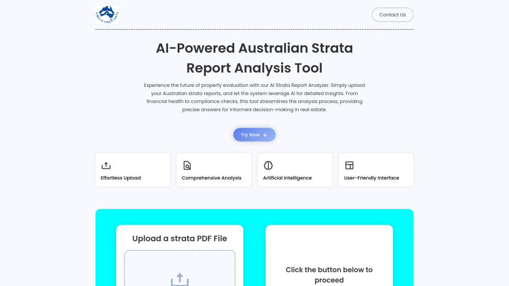 StrataAI: Advanced AI Tool - Analyze Australian Strata Reports Fast