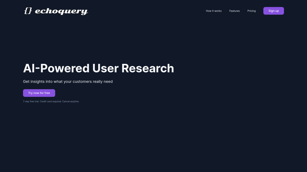 EchoQuery: AI Tool for Efficient User Research & Insights Generation