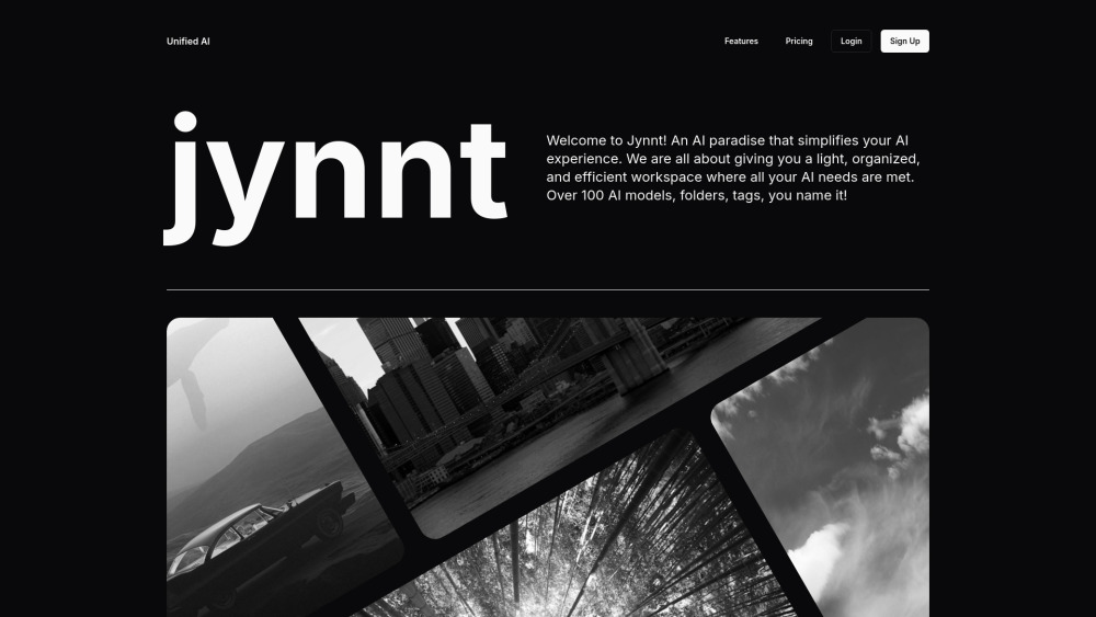 Jynnt: AI Aggregator for a Streamlined Workspace with 100+ Models