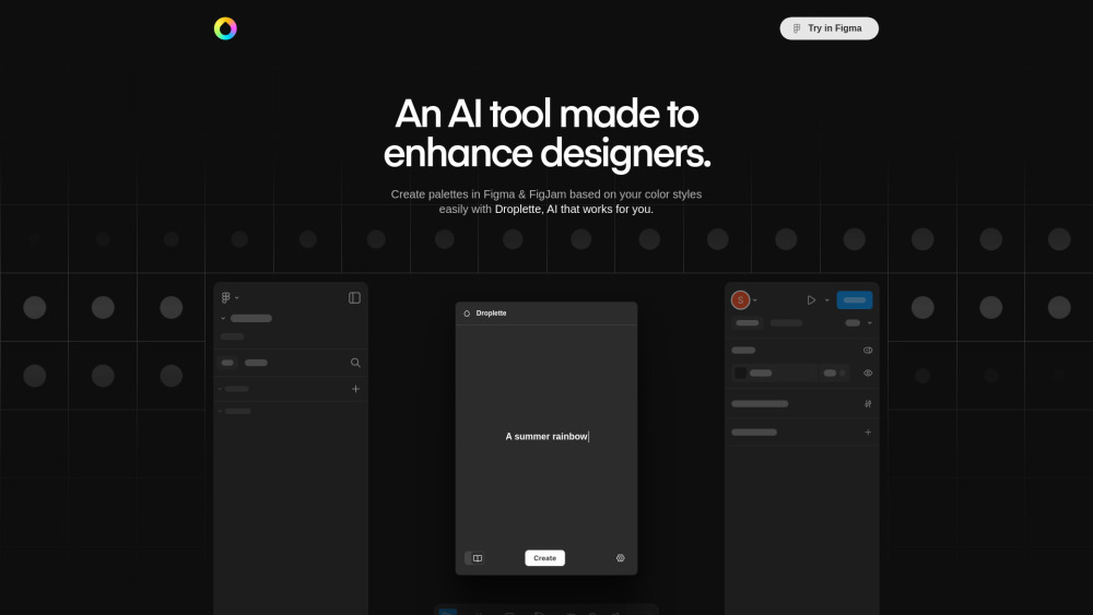 Droplette: AI Tool for Tailored Color Palettes in Figma