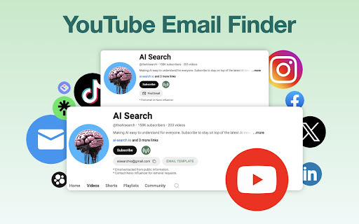 YouTube Email Finder: AI Tool to Extract Hidden Emails on YouTube