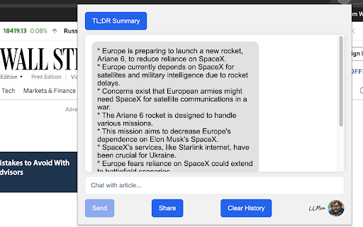 LLMan TL;DR: AI-Powered Website Summarization Tool for Quick Insights