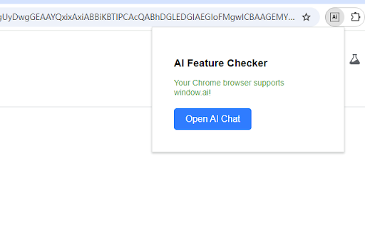 AI Feature Checker - Chrome Extension : Easily Check AI Support in Browser