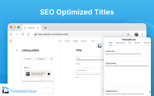 HostAdvisor: AI-Powered Chrome Extension for Airbnb Listing Optimization