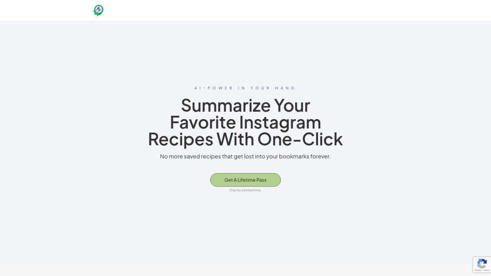 Recipe Reel: AI Summarizes Instagram Recipes for Reference & Easy Editing