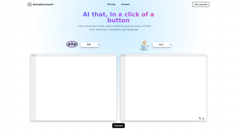 AI Code Convert: Effortlessly Convert Between Multiple Programming Languages