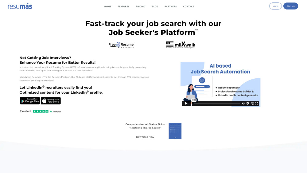 Resumás: AI Platform for Resume Optimization & Job Search Success