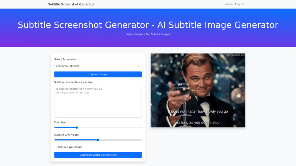 Subtitle Screenshot Generator: Create Custom Subtitle Images for Social Media