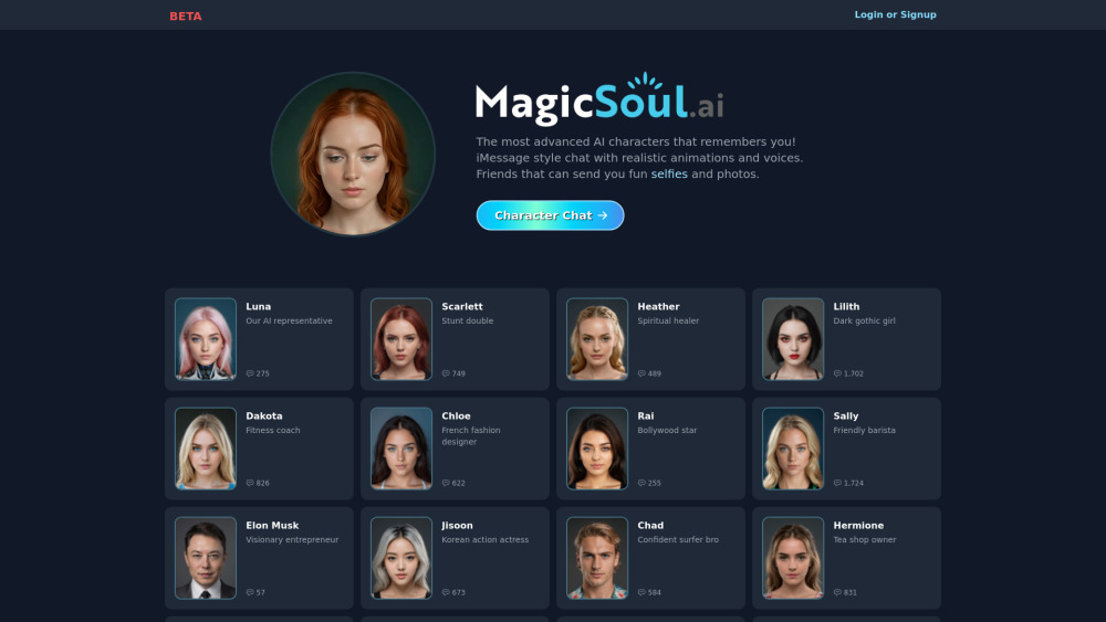 MagicSoul.ai: Chat with AI Characters Using Advanced Long-Term Memory