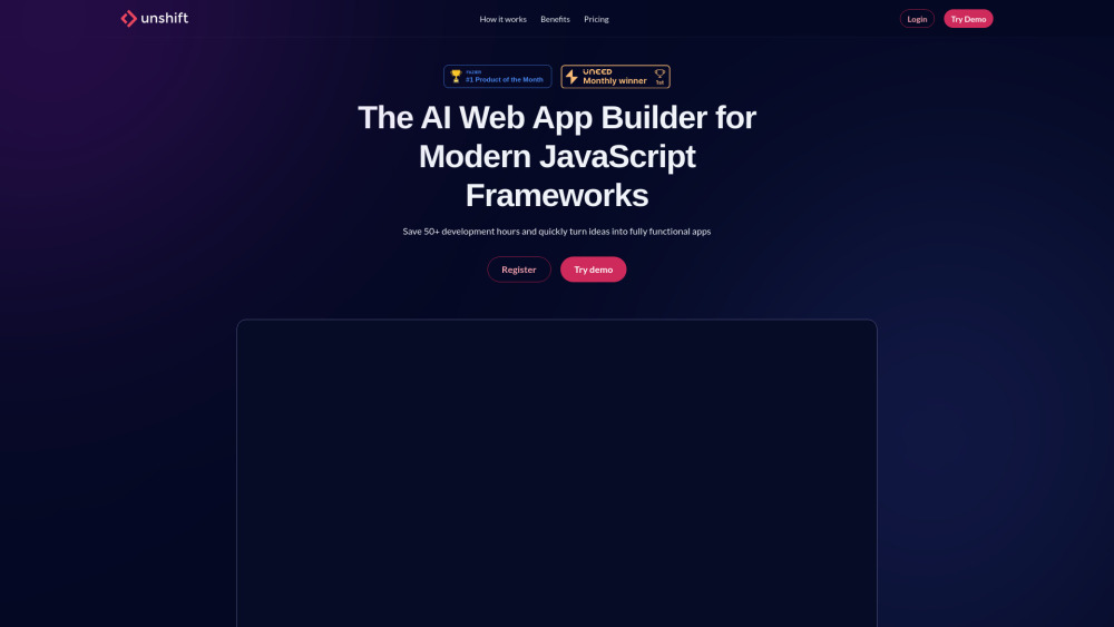 Unshift AI: Build Web Apps with NextJS, Svelte & JavaScript Frameworks