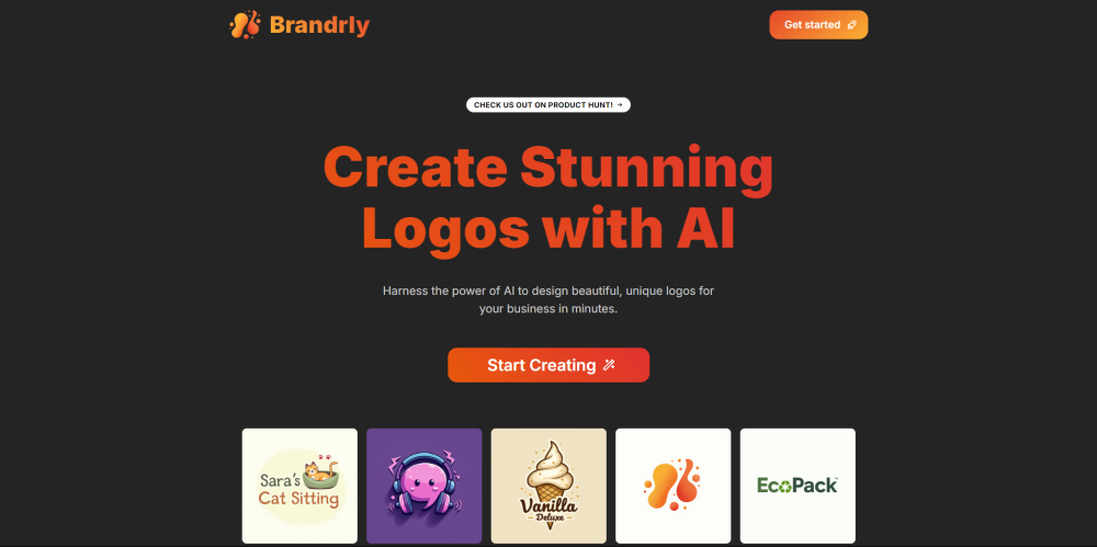 Brandrly: AI Tool for Creating Unique Logos Instantly in Seconds