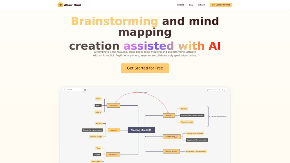 AflowMind: Instantly Turn Ideas into Creative Mind Maps with AI