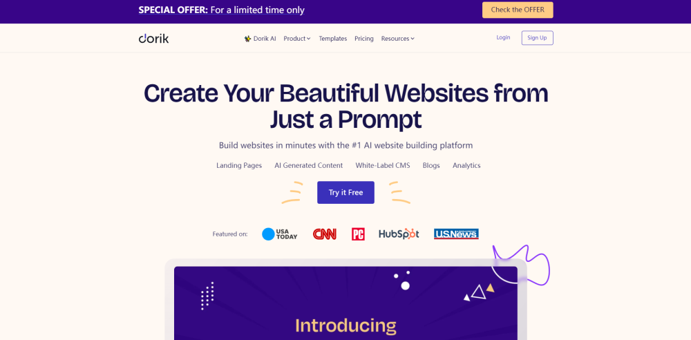 Dorik AI: AI-Driven Website Builder for Stunning, Effortless Websites