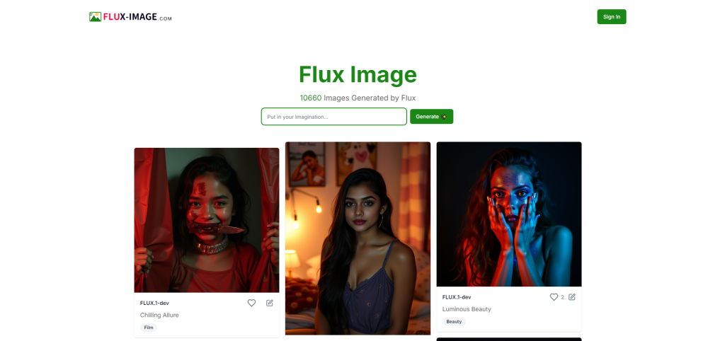 Flux Image: AI Stock Image Generator for Beautiful Photo Creation