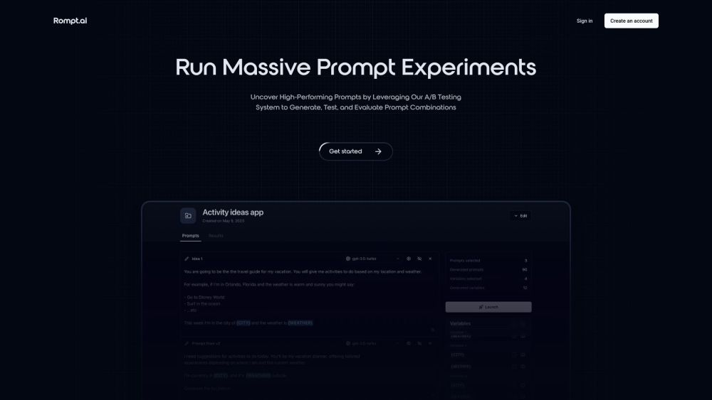 Rompt: Optimize AI-Powered Products with A/B Testing on Prompts