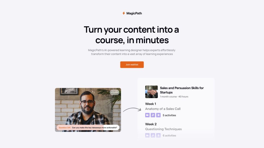 MagicPathAI : Create Personalized Courses from YouTube Content