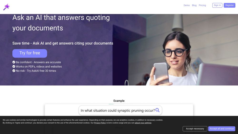 AnyQuestions.ai: Accurate Answers Citing Your Files & Sources