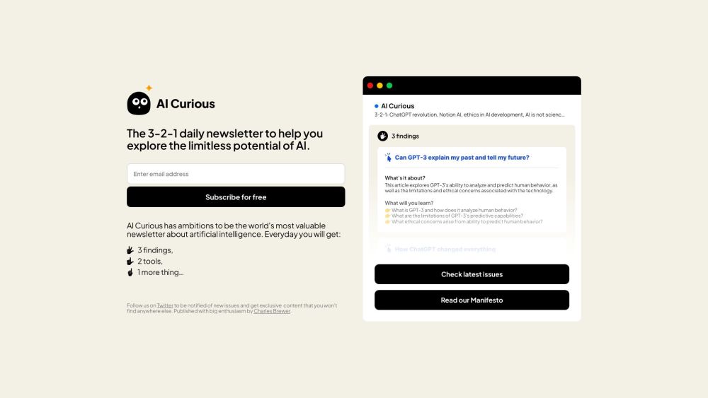 AI Curious: Daily AI Insights & Tools