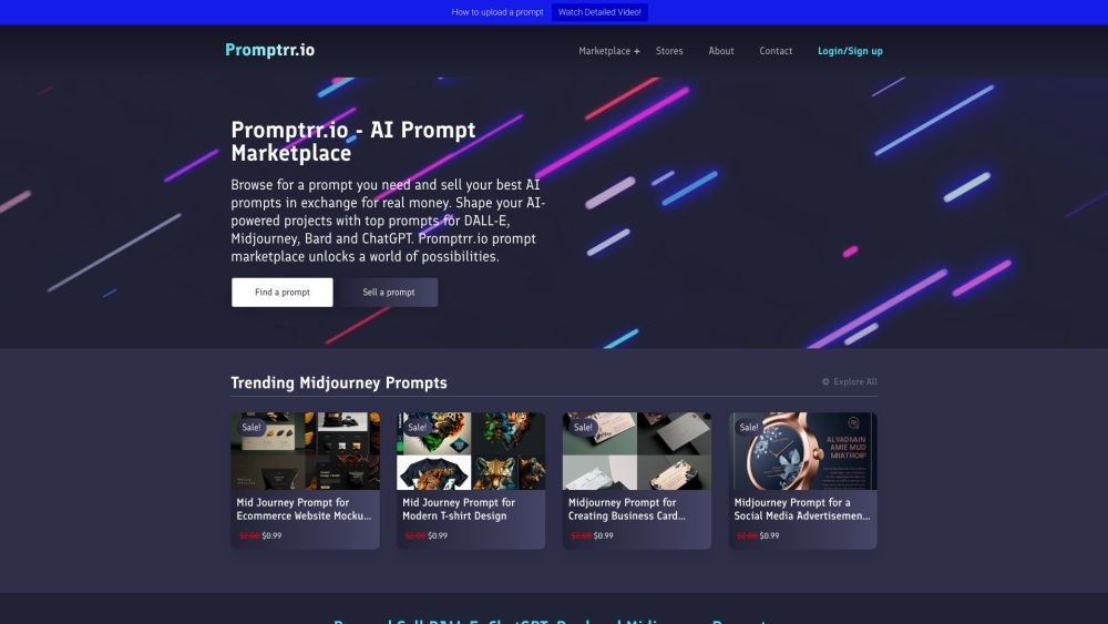 Promptrr.io : AI Prompt Marketplace